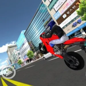 A screenshot of the 3D Driving Class game showing the interior of a car.