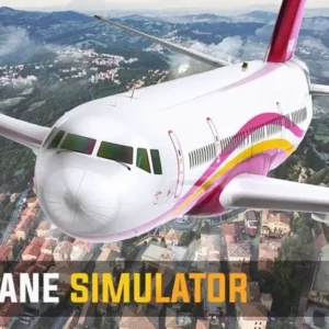 A screenshot of Airplane Games 3D showing a plane in flight.