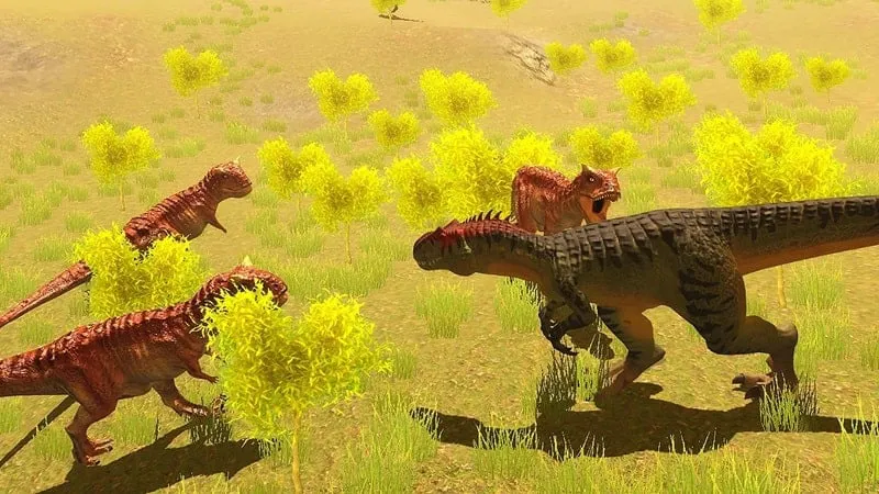 Allosaurus roaring