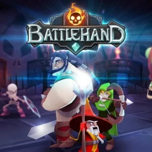 Alt text describing a screenshot of BattleHand gameplay showing vibrant colors and detailed character models.
