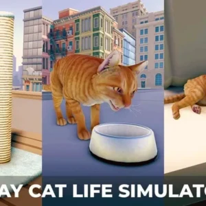 Gameplay of Cat's Metropolis Adventure showing a cat exploring the city.