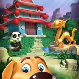 Gameplay of Coin Trip showing building landmarks
