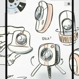 A user interface displaying the drawing tools in Concepts app