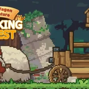 A screenshot of Cooking Quest gameplay, showing a food truck and a character.