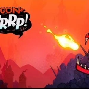 Dragon launching into the air to attack a castle