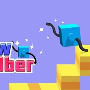 Gameplay of Draw Climber highlighting the unique leg drawing mechanic.