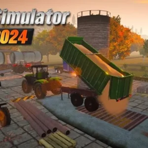 Farm Sim 2024 showing fields