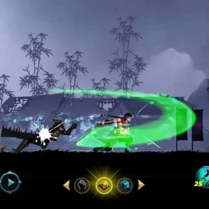 Hero's Glory: Savior gameplay screenshot showing the character fighting a monster.