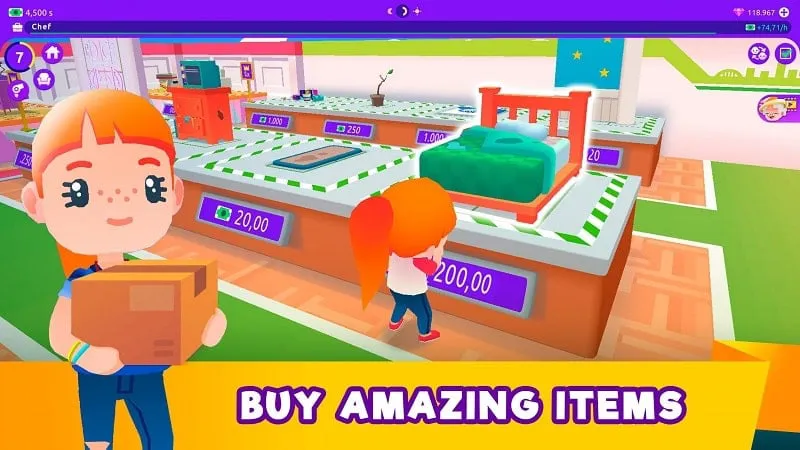 A screenshot of the job selection screen in Idle Life Sim.
