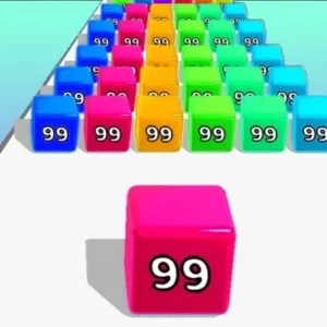 Jelly Run 2048 gameplay