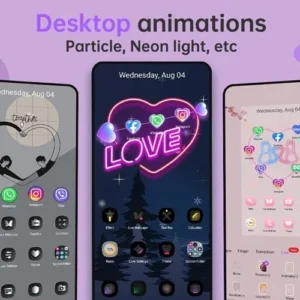 Love Launcher's main screen.