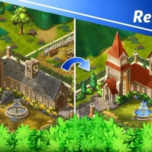 Gameplay of Merge Merge where flowers are merged to create new varieties