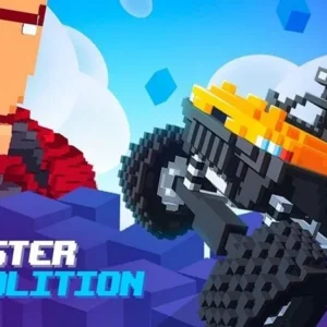 Gameplay of Monster Demolition showing a monster being destroyed.