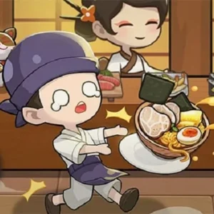 Gameplay of My Sushi Story showing the sushi making process.