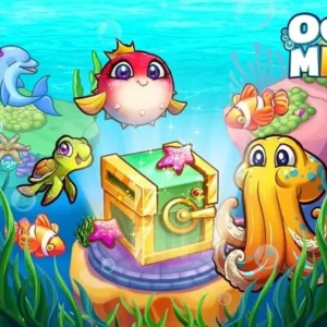 A mesmerizing screenshot showcasing the vibrant underwater world of Ocean Merge.