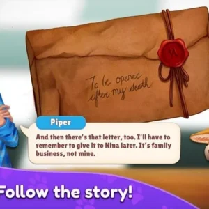 A screenshot of Piper's Pet Cafe gameplay, showing the card matching puzzle.