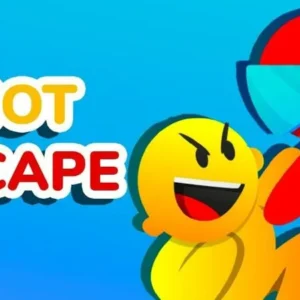 Alt text: Screenshot of Riot Escape gameplay showing a character running from police.