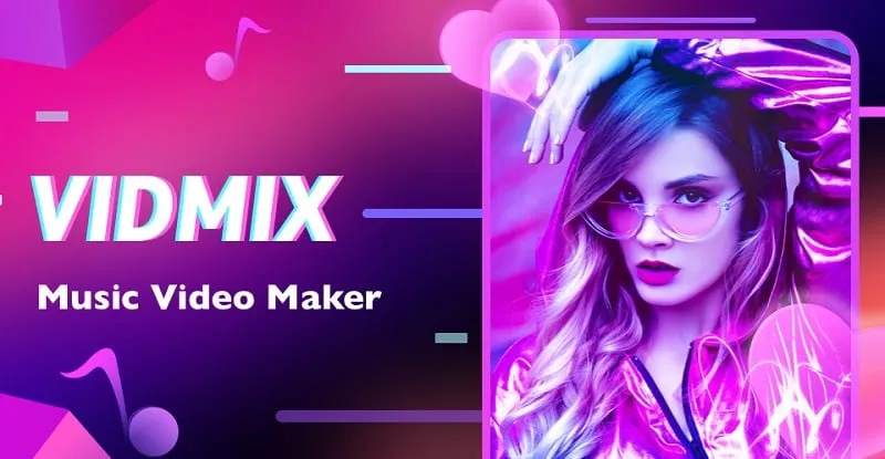 A screenshot of the Vidmix app interface.